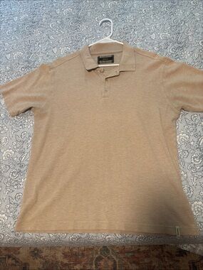 Barbour Men's Polo Shirt in Light Brown